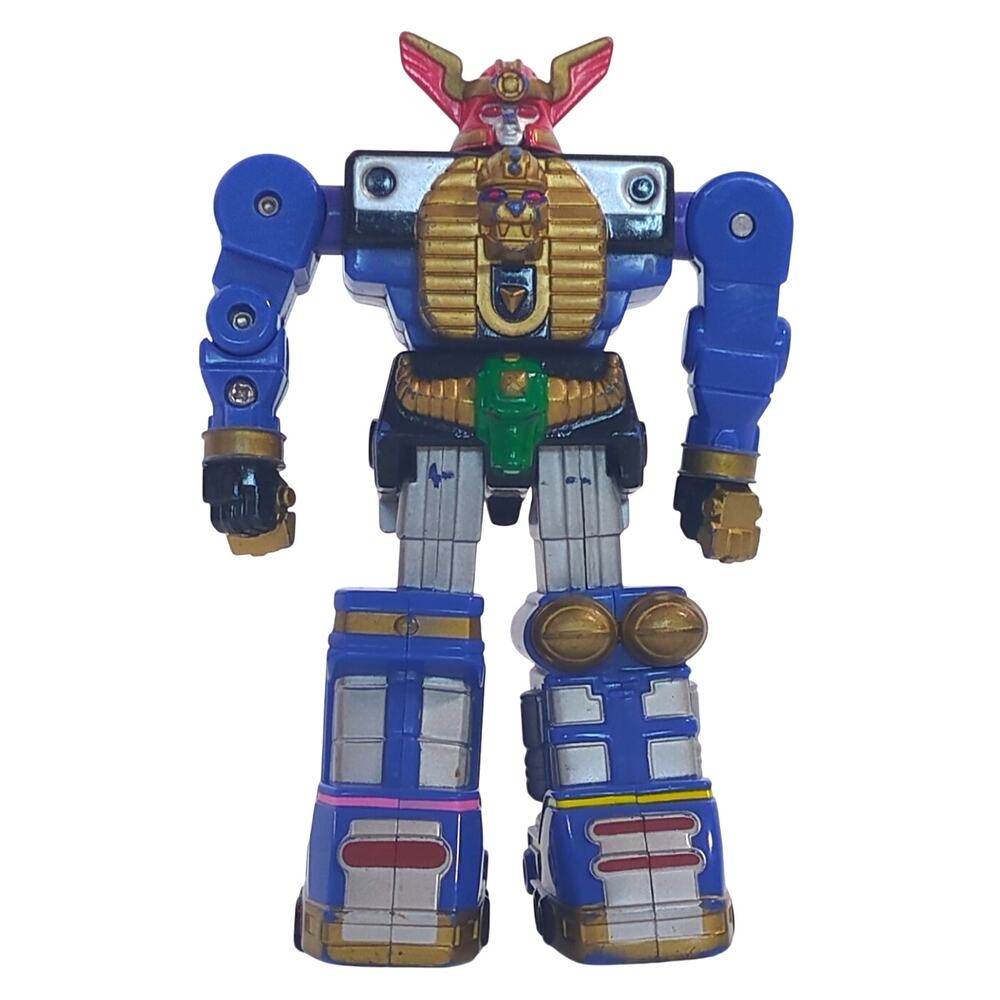 Vintage 1996 Power Rangers Zeo Blue Battlezord 5.5" Figure Sword Incomplete